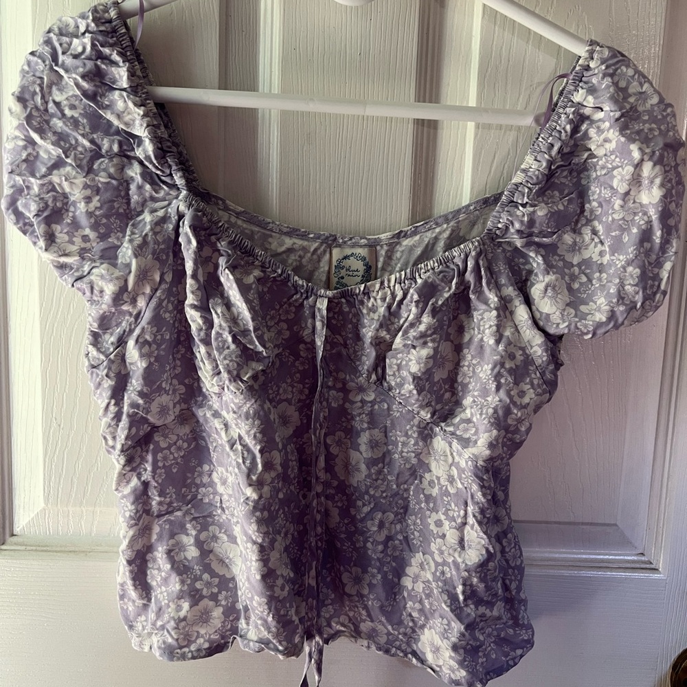 Floral Purple Women's Top